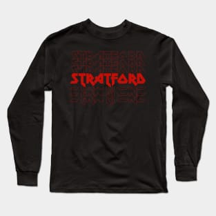 IRON TEXT || STRATFORD UK Long Sleeve T-Shirt